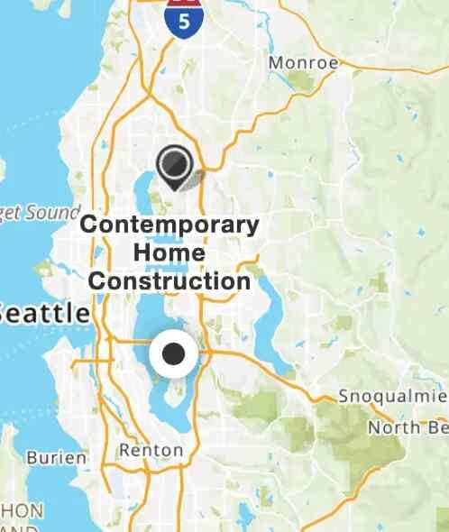 Seattle Area Map Home Construction
