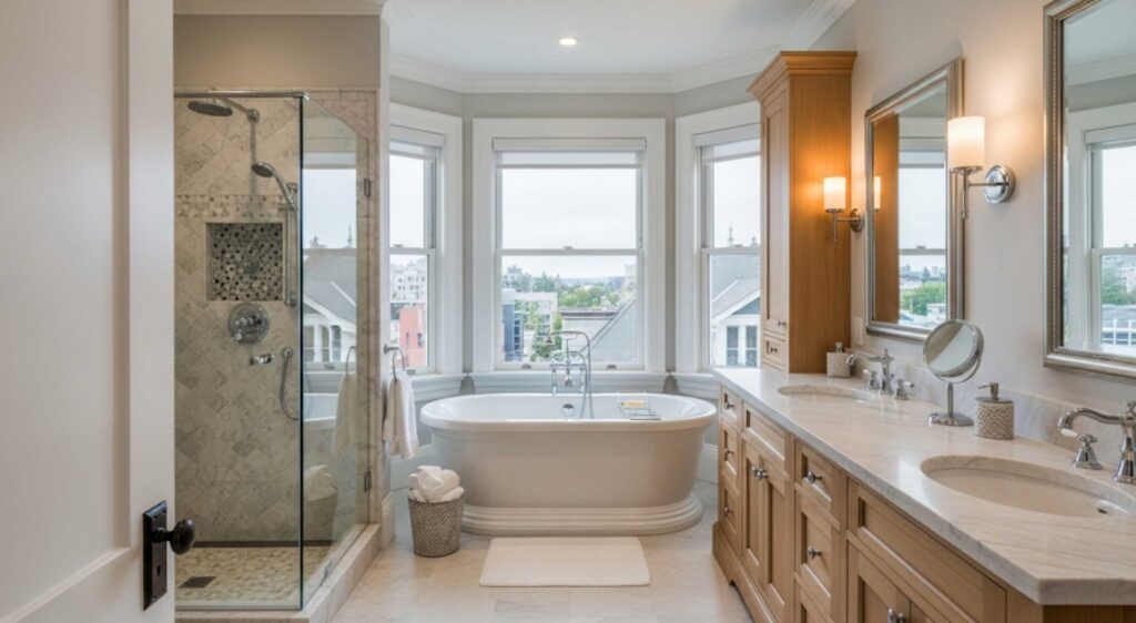 Luxury master bathroom renovation