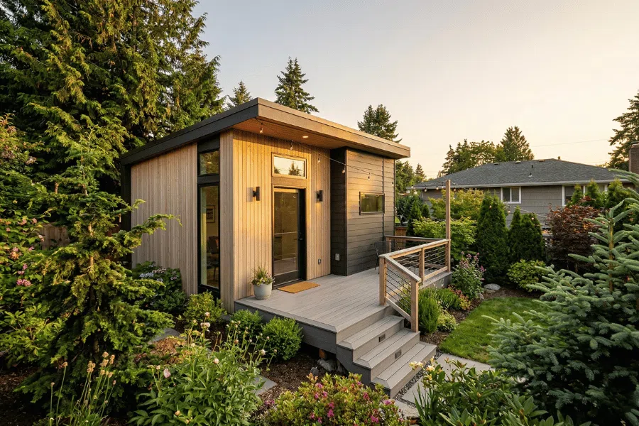 Is a Home Addition Worth It in Seattle? Costs, ROI and When It Pays Off 3 Fully permitted detached accessory dwelling unit (DADU) in an Edmonds backyard.