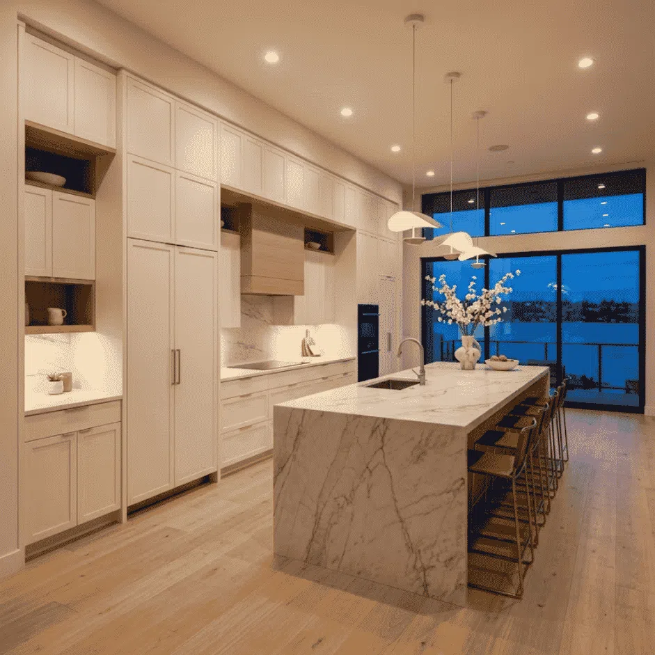 shaker kitchen cabinet door detail — Mercer Island kitchen remodel