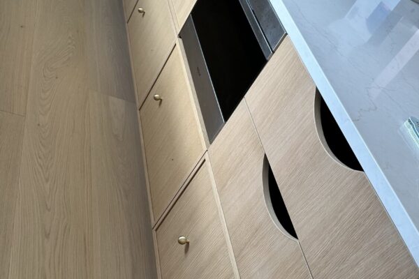 Custom Kitchen Island Storage Cabinets Custom kitchen island storage cabinets with integrated microwave